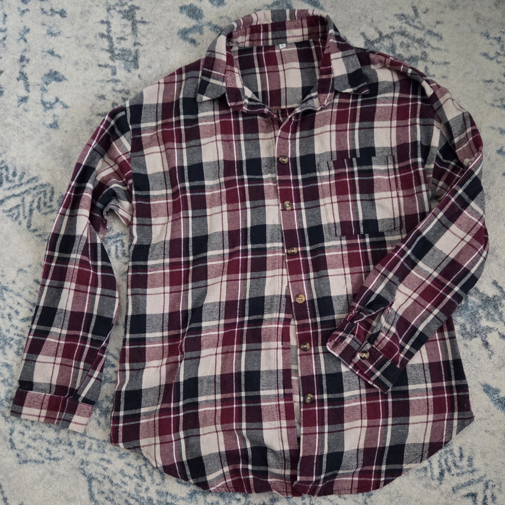 Plaid Button-Up